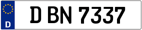 Trailer License Plate